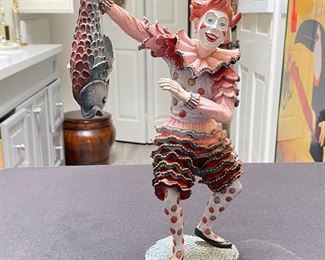 Duncan Royale Slapstick History of Clown Resin Figurine 13 inches high
