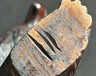 Hand Carved Grizzly Bear Folk Art #1 5.25 inches high.