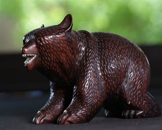 Hand Carved Grizzly Bear Folk Art #2 5 inches high