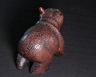 Hand Carved Grizzly Bear Folk Art #2 5 inches high