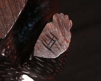 Hand Carved Grizzly Bear Folk Art #2 5 inches high