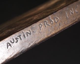 As-is Austin Productions Football Sculpture 1972 14.5 inches high.