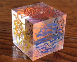 Acrylic Cube Art Square 2.5 inches.