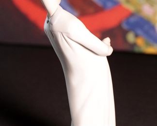 Lladro 4869 Goodnight Blowing Kiss Boy in Pajamas Porcelain Figurine 8.5 inches