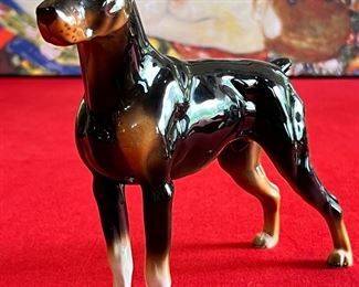 SHAFFORD Japan Vintage Large DOBERMAN PINSCHER Standing Dog Figurine