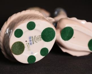 B&G Bing & Grondahl Denmark 2249 Girl with Cat in Basket Porcelain Figurine 3.75 inches high.