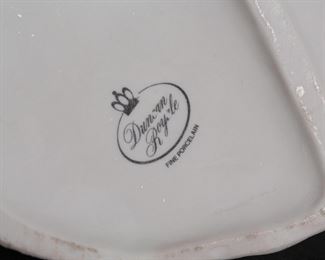 Duncan Royale Girl Feeding Ducks Porcelain Figurine 5.25 inches high.