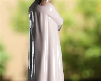 NAO by Lladro Girl Holding Doll Porcelain Figurine 10 inches high