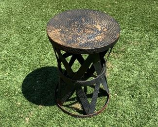Outdoor Patio Drum End Table 20 x 13.75 diameter.