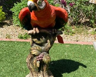 Resin Patio Parrot 28 inches high