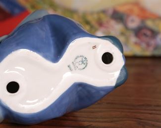 Porcelain Sad Clown Figurine Porcelana De Cuernavaca 7 inches high