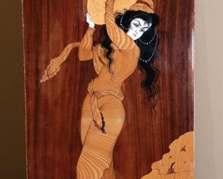 Gypsy Wood Marquetry Art	21.5 x 12in