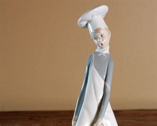 Lladro 4608 Cook in Trouble 1969–85 Porcelain Figurine	9.75 inches high.	