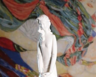 Royal Doulton Contemplation 2213 Woman Porcelain Figurine	12 inches high