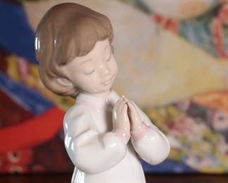 Lladro 6581Nighttime Blessing Girl Praying  Porcelain Figurine	7 inches high	