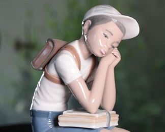 Lladro 5220 Exam Day Porcelain Figurine 	8 inches high	
