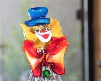 Vintage Murano Art Glass Clown Figure	12.5 inches high.	
