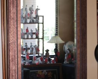 Faux Rattan Frame mirror 	45 x 33in	
