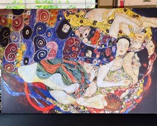 Large Gustav Klimt The Maiden Canvas Print	35.5 x 53.5in	
