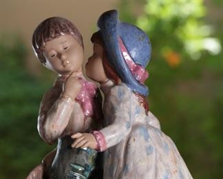 NADAL Porcelain Figurine Boy Girl - The Kiss	10.25 inches high	
