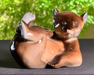 Russian Export Baby Bear Porcelain Figurine Lomonosov USSR	3.5 inches high.	
