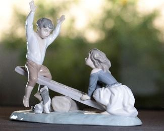 Lladro 4867 See Saw Porcelain Figurine	8 inches high	
