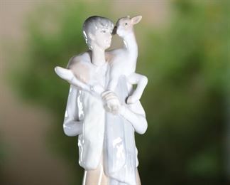 Lladro 4506 Lladro Shepherd Boy with Goat Porcelain Figurine #2	11 inches high	
