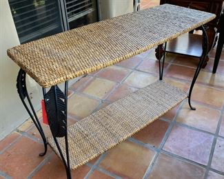 Seagrass & Iron Accent Table	30 x 46 x 18	HxWxD
