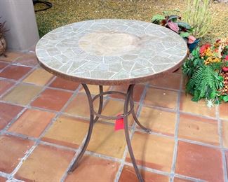 Rustic Tile Top Patio Round Table	30 x 28 diameter	
