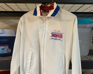 1989 NFL Super Bowl XXIII Back Judge Jacket Windbreaker Referee 	Med	
