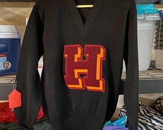 1950s Heidelberg University Letterman Sweater H 	Size 42	

