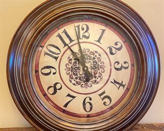 Old Time Wall Clock	24in Diameter	
