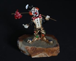 Ron Lee Hitchhiker Clown Figure Sculpture	7 inches high	

