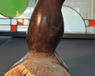 Ironwood Hand Carved Seal 10in Wood Carving	10x5x8in	HxWxD
