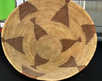 Pima Coil Basket Native American   	6 x 13.5in	
