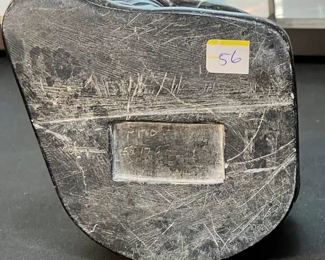 Mother & Child  Inuit Eskimo Carved Soapstone Sculpture Signed  	5x4.5x4.5in	
