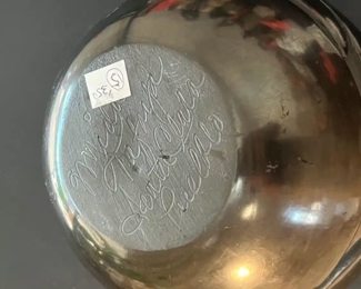 Mida Tafoya Santa Clara Pueblo Blackware Serpent Vase Native American Pottery 	8.25 x 4in diameter at opening
