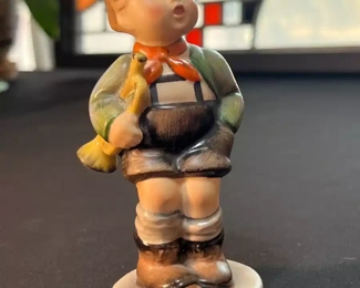 Goebel Hummel Boy with Horn Figurine 	5in H	
