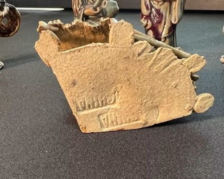 5pc Chinese Mud Men Figures Vintage 	3in H	
