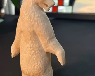 Alaskan Carved Polar Bear Sculpture	5.5x3.5x1.5in	HxWxD
