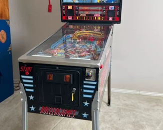 1990 Williams Rollergames Pinball&nbsp;Machine Coin-Op	74 x 29 x 56in	HxWxD
