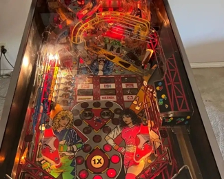 1990 Williams Rollergames Pinball&nbsp;Machine Coin-Op	74 x 29 x 56in	HxWxD
