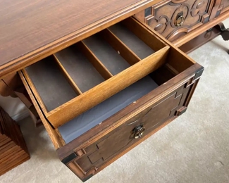 Antique &nbsp;Jacobean Server	35.5 x 73 x 22.	HxWxD
