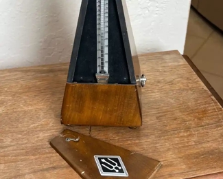 Vintage German Metronome	8.75 inches high.	
