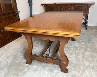 7pc antique Table & Chiars	30 x 40 x 66 -99in	HxWxD
