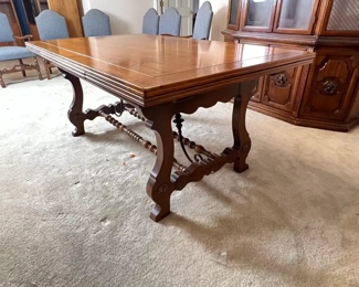 7pc antique Table & Chiars	30 x 40 x 66 -99in	HxWxD
