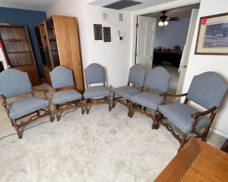 7pc antique Table & Chiars	30 x 40 x 66 -99in	HxWxD
