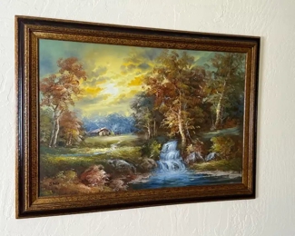 Original Art S Hobbs Waterfall Creek	Frame: 30 x 42in	
