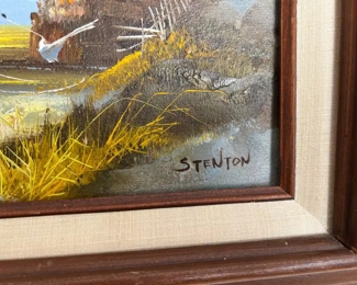 Original Art Stenton Lighthouse	Frame: 13 x 15in	
