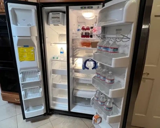 GE Profile 25.6 Cu. Ft. Stainless Side-by-Side Refrigerator with Dispenser PSS26MSRB SS	70 x 35.5.	
